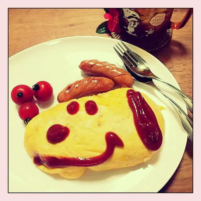 🎼snoopy rice omelette🎵|🌜 miaow 🌞さん