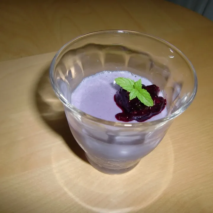 blueberry milk pudding|みやつさん