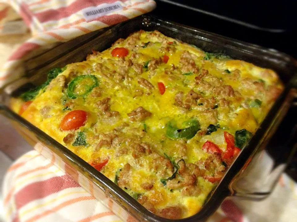 Spinach & Ground Turkey Frittata|caroline weaverさん