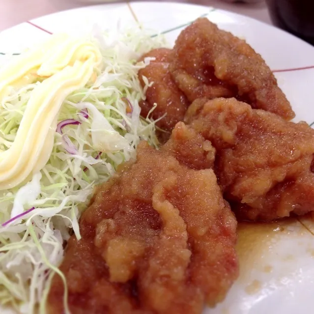 チキンおろし煮 at 社員食堂|さるさん