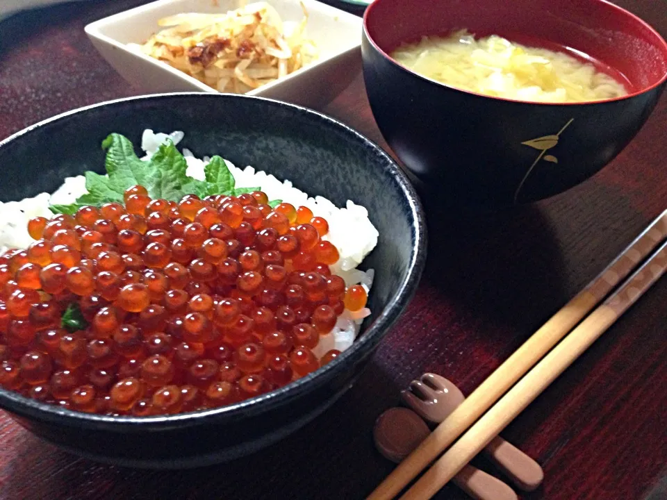 Snapdishの料理写真:自家製イクラ丼|(#ﾟﾛﾟ#)さん