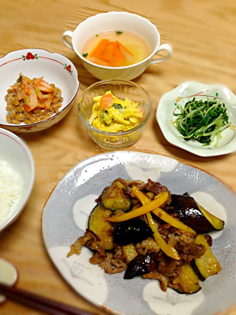 牛肉とナスの甘味噌炒め|ゆきぼぅさん