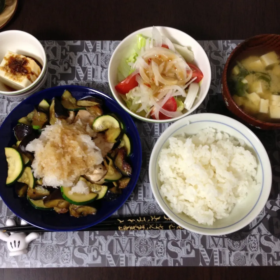 鳥肉と夏野菜のおろしポン酢|kanaさん