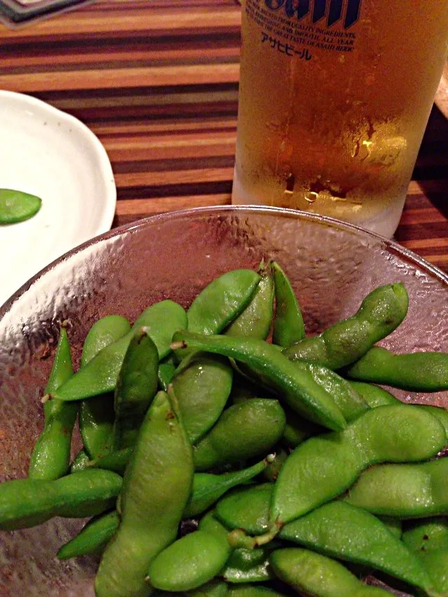 Snapdishの料理写真:夏だ！ビールだ！枝豆だ！|タカハシ ミカさん