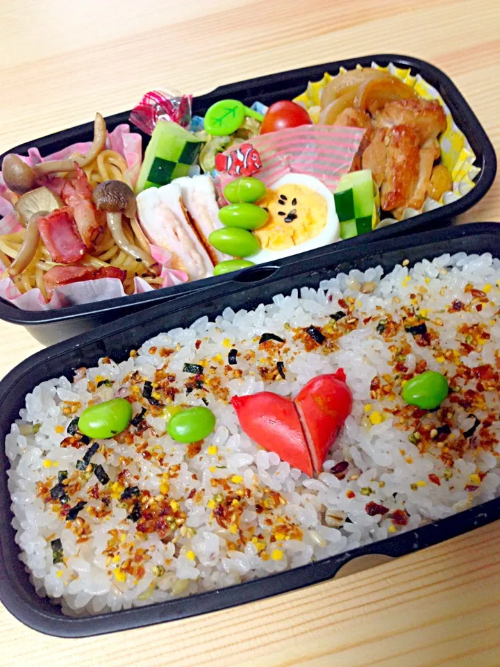 Snapdishの料理写真:7月31日カレ弁当(@￣ρ￣@)|ともさん