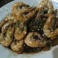 sweet prawns with spring onions mama's dish|Darl Rio Espinosaさん