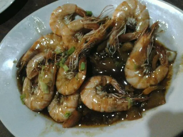 sweet prawns with spring onions mama's dish|Darl Rio Espinosaさん