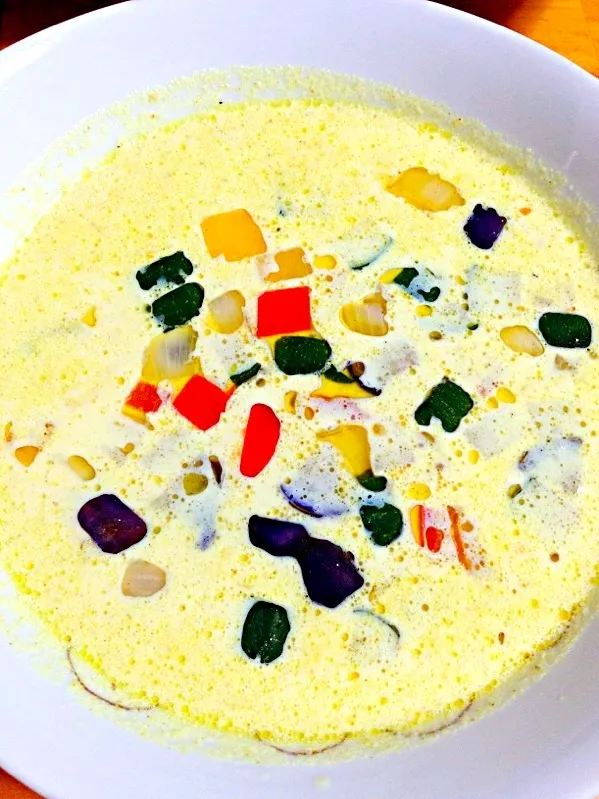 彩野菜のカレースープ|カウンター嬢さん