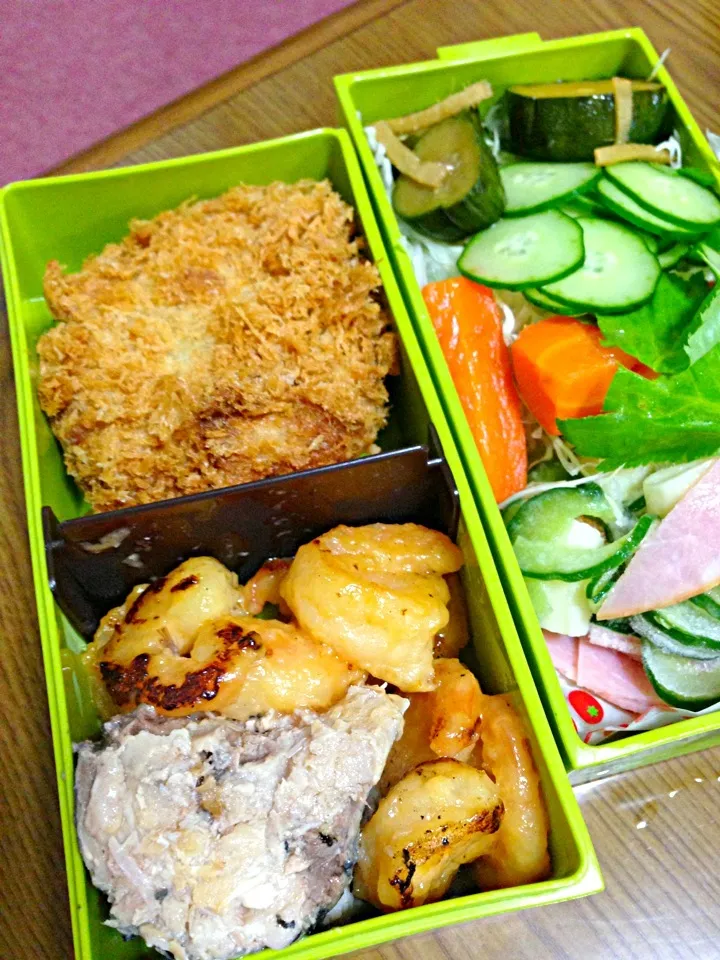 昨晩の残り具材弁当(^_^;)|wildcat山猫さん