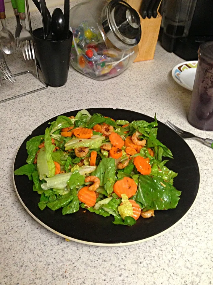 grilled shrimp salad with mango coconut & pepper dressing|natalie chaneyさん