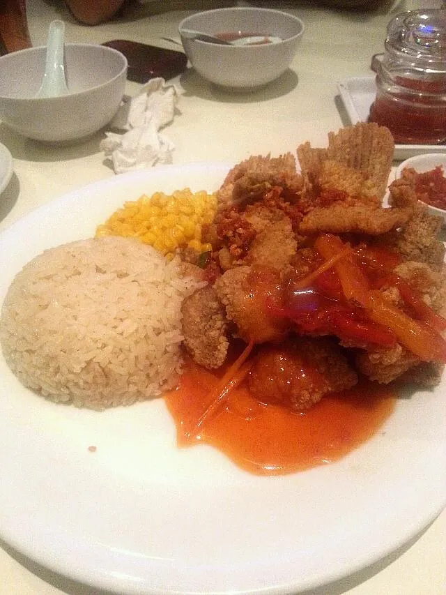 sweet and sour fish with hainan rice|vitantriさん