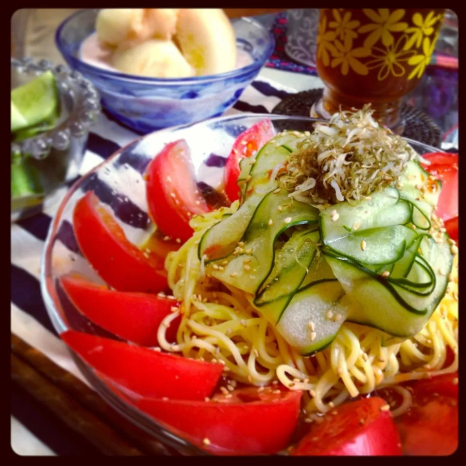 今日のトモコンダテはヘルシー冷麺🎐✨|🇯🇵ともこちゃん。さん