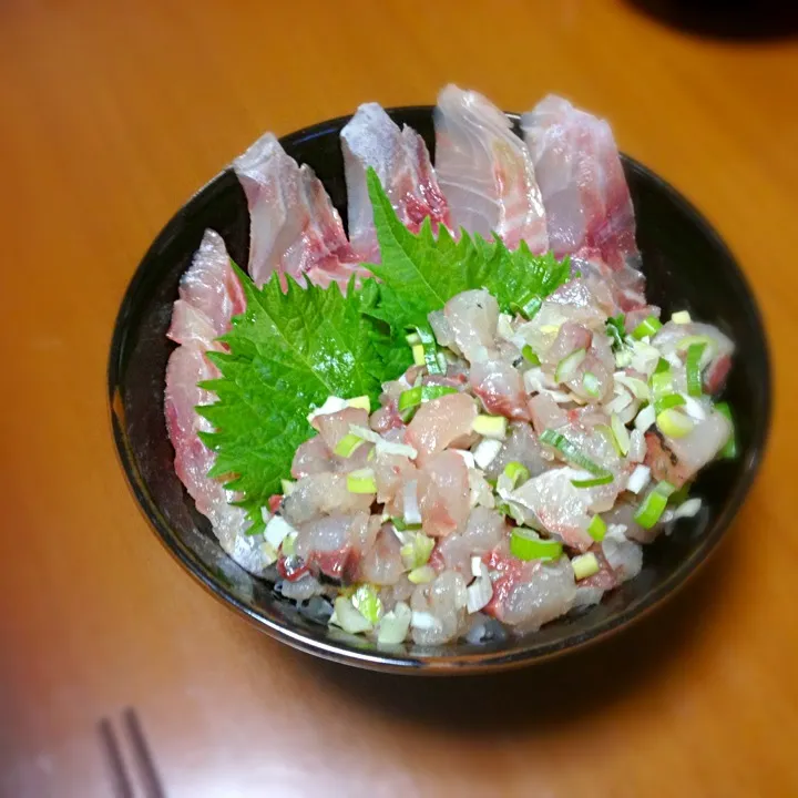 イサキと、鯵の叩きの丼|☃YUKIさん