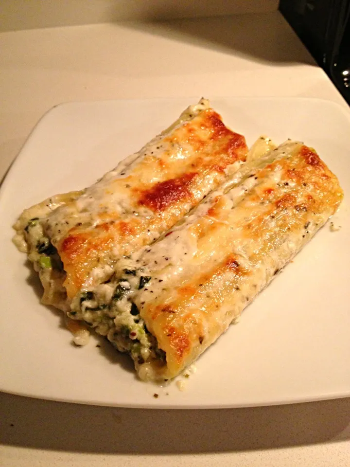 Swiss Chard & Pea Manicotti|Aliceさん