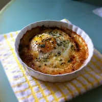 Snapdishの料理写真:Baked egg with rosemary, garlic, and Parmesan|Mary Amandaさん