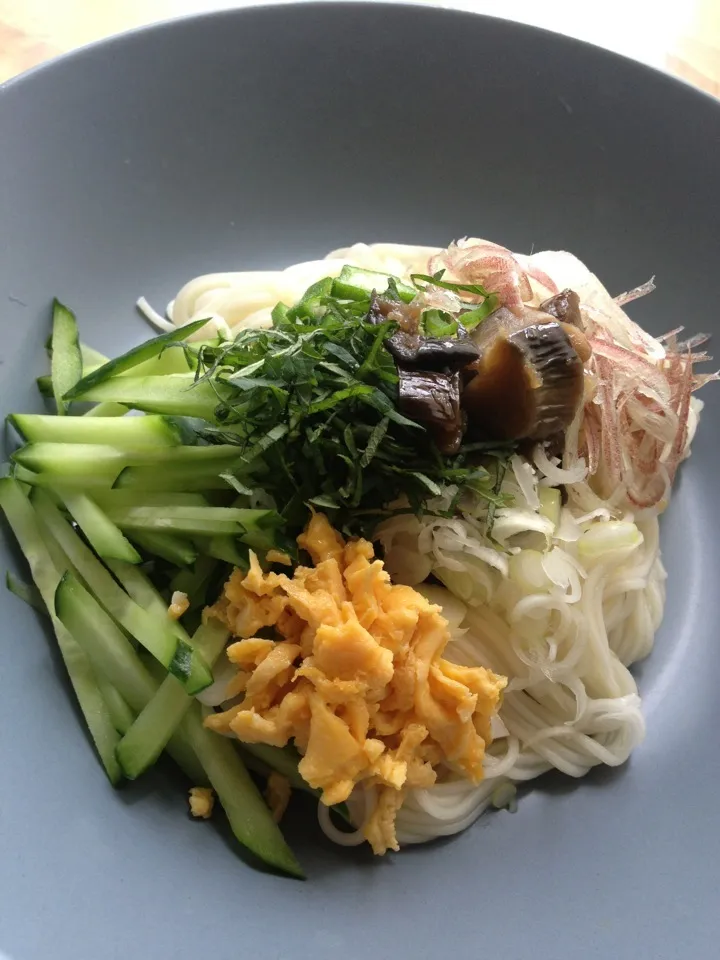 Snapdishの料理写真:ぶっかけそうめん|まっきーさん