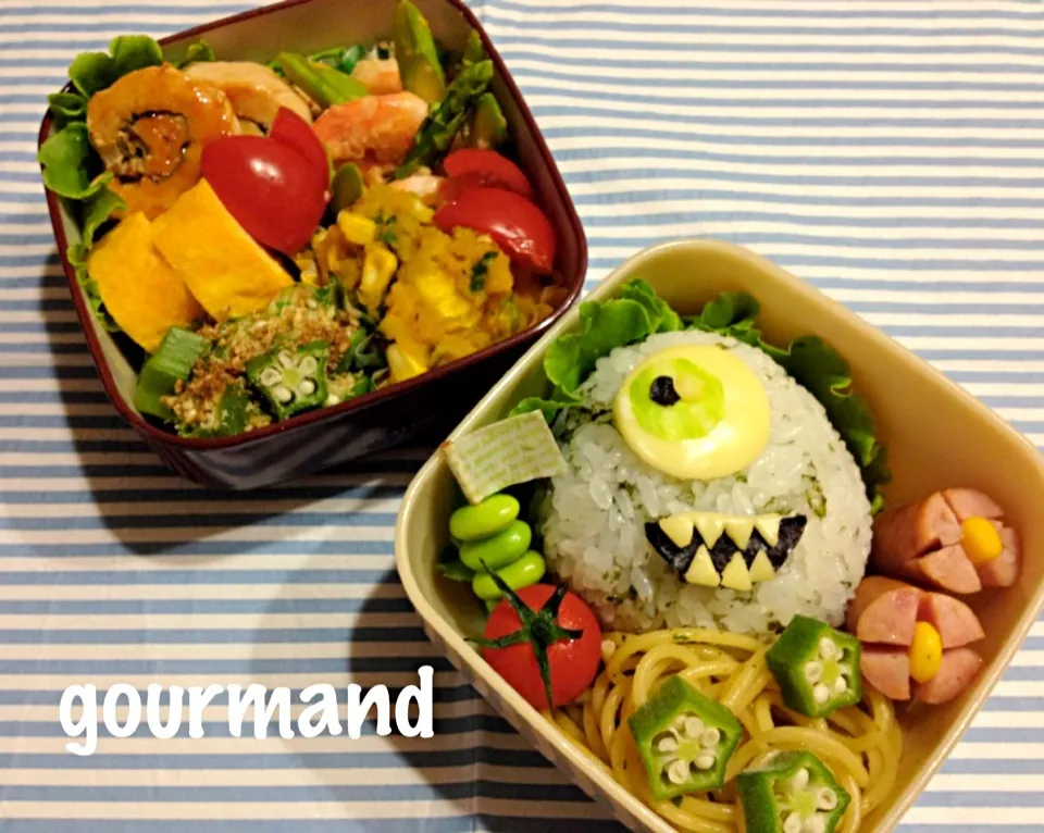 Snapdishの料理写真:ぎょろめちゃん お弁当♪|プーティさん