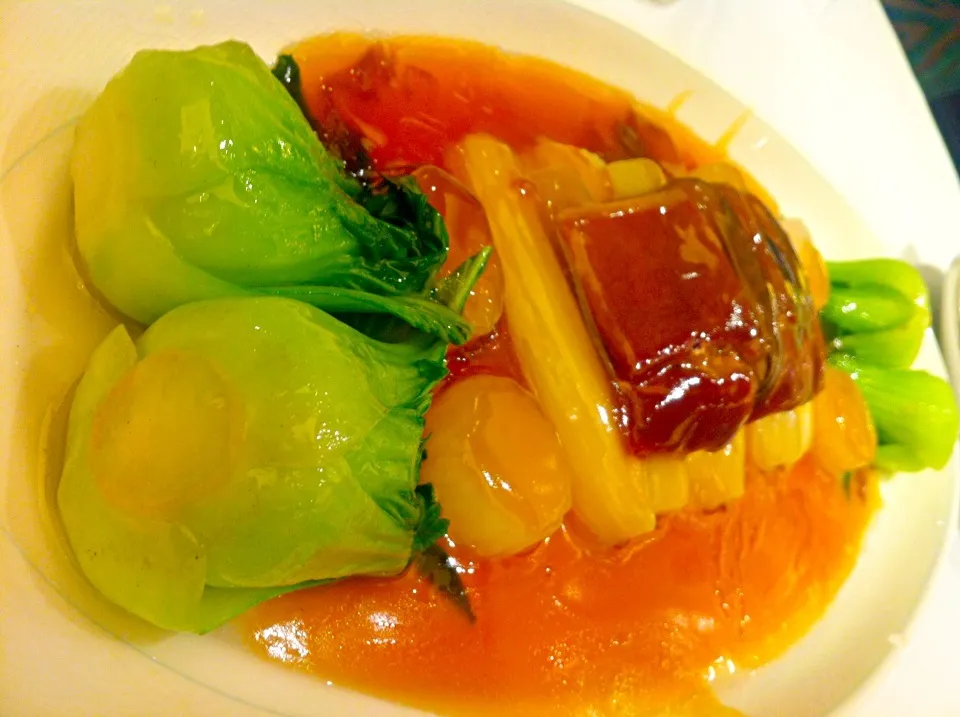 Braised four kinds of vegetable with ham|skyblueさん