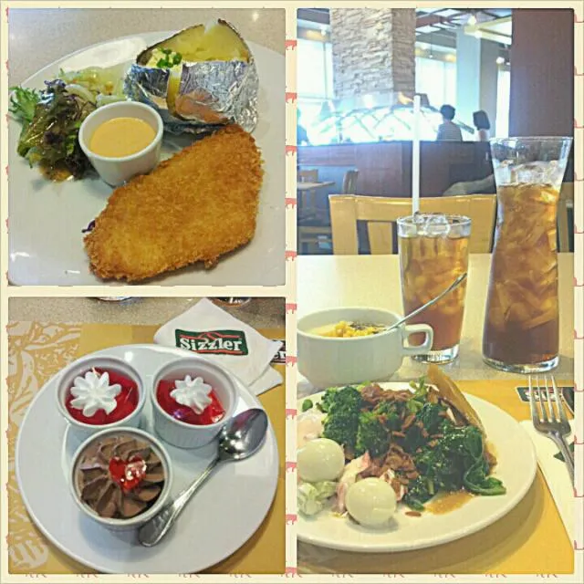 Snapdishの料理写真:@Sizzler ช่วงนี้เหนื่อยๆ เพลียๆ อยากกินสลัด ผัก ปลา เลยมา Sizzler ช่วยเพิ่มพลังให้อิฉันหน่อย..^_^  อิ่มกันเลยทีเดียว|ChomChuanChim (ชมชวนชิม)さん