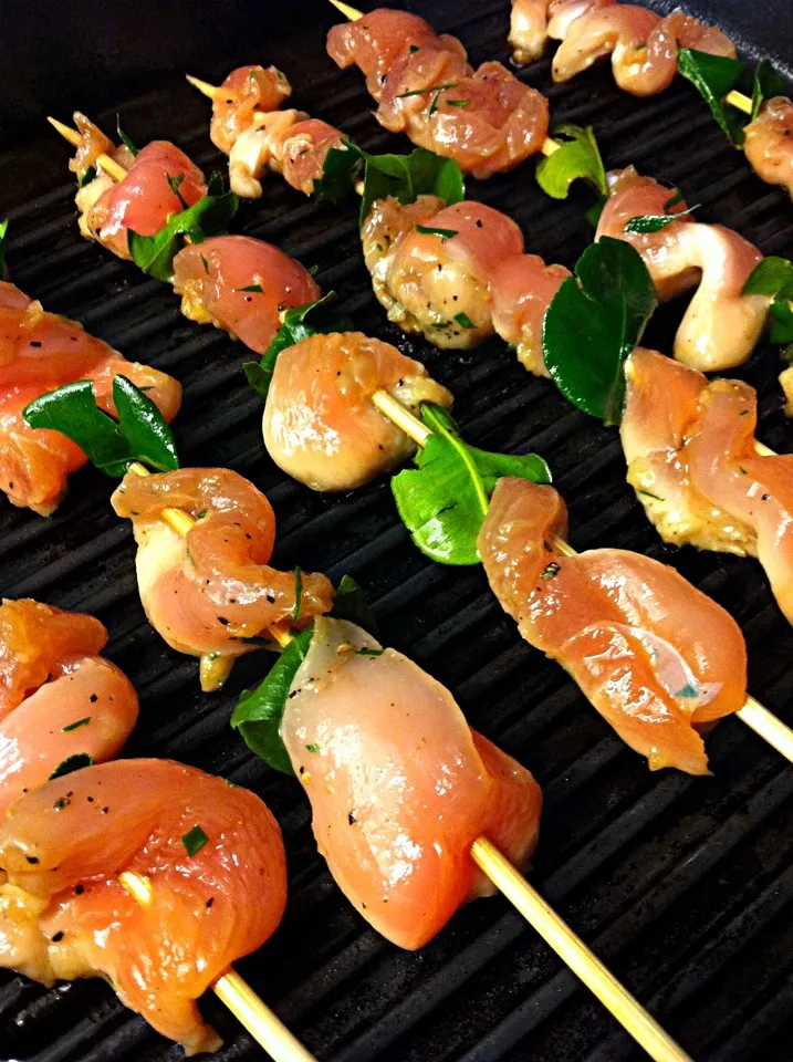 Vietnamese grilled chicken with Kaffir lime leaves|karen limさん