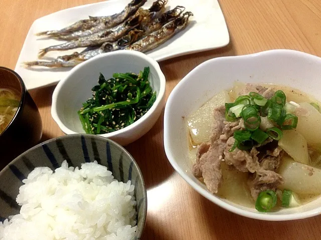 味源のだしで大根と豚小間の塩麹煮！|machikoさん