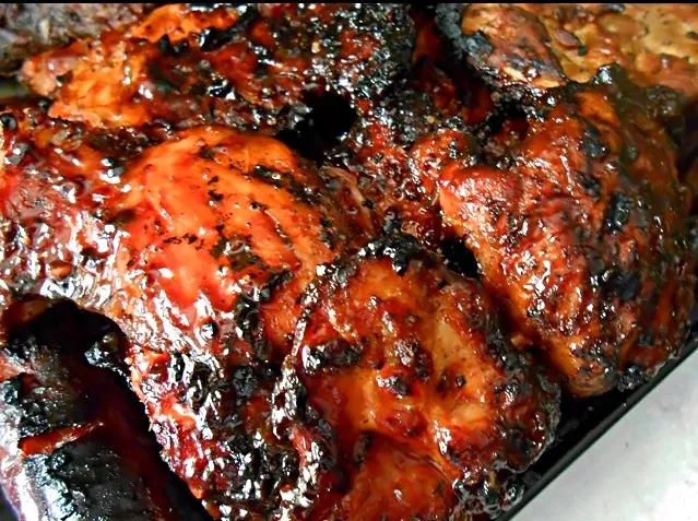 Uncle Gary's Gourmet Zesty Peach BBQ Boneless skinless chicken thighs|Gary Langerさん