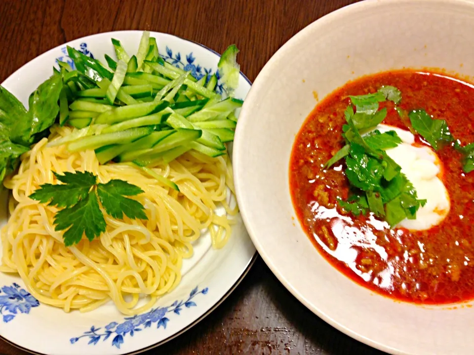 肉味噌つけ麺。|江口亜梨子さん