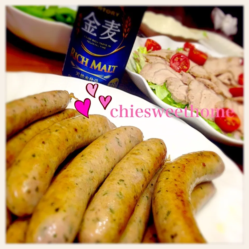 Snapdishの料理写真:お疲れ様〜🍻|chieko ♪さん