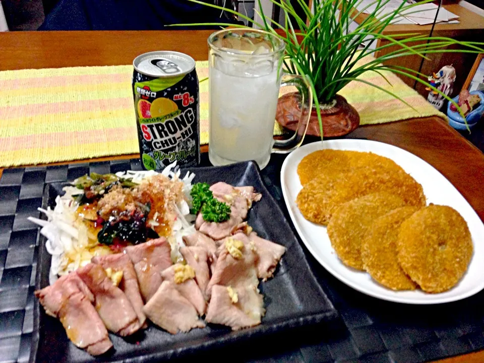 🐮ローストビーフ＆スライスオニオン|マニラ男さん