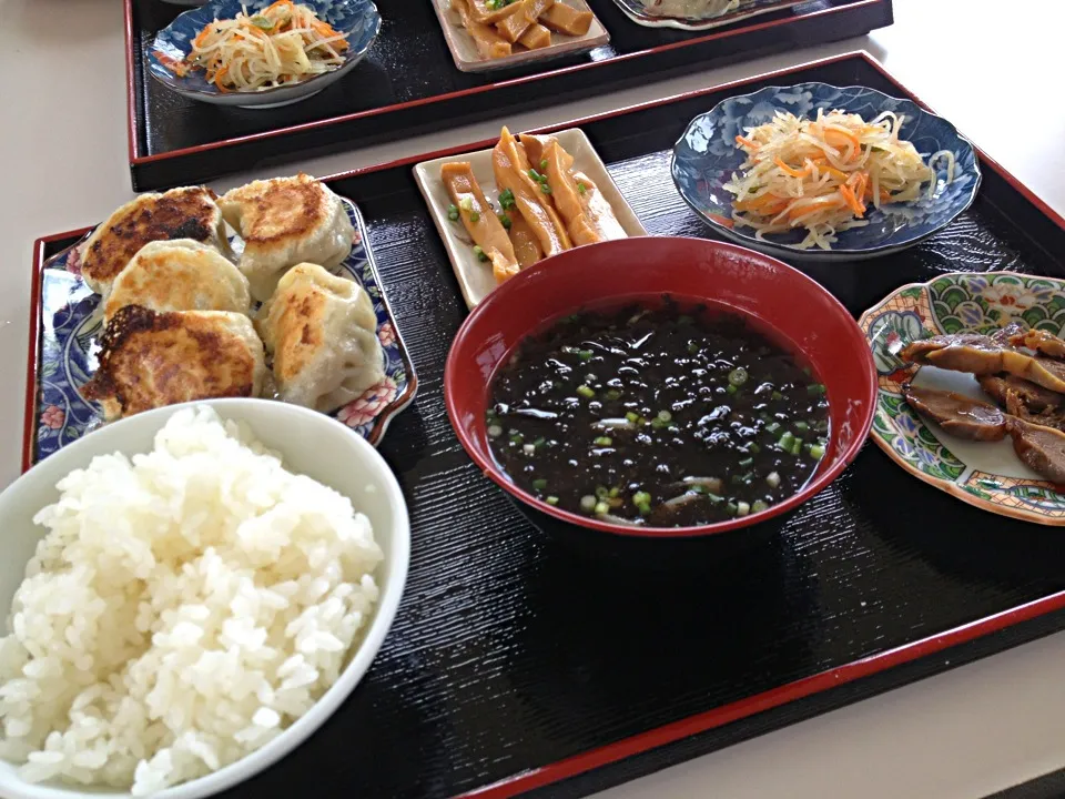 昼ごはん  餃子ランチ680円|ぽんたさん