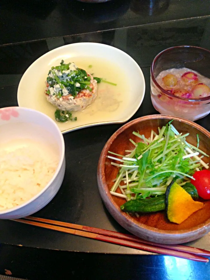 豆腐ハンバーグランチ( ´ ▽ ` )ﾉ|エノーラさん