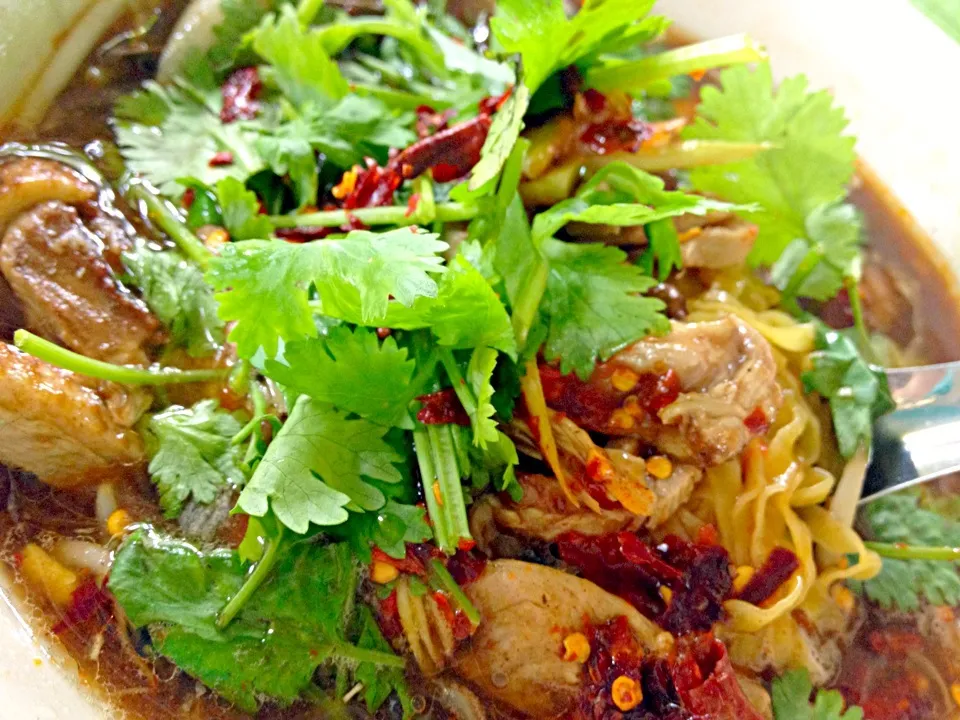 Spicy steamed duck with Thai Herbs|joyさん