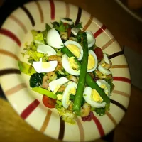 Snapdishの料理写真:Prawn, Avocado & Asparagus Salad|Stef Gさん