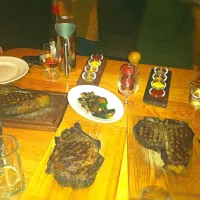 1kg Porterhouse and 2x 1kg T-Bone Steaks #beststeakiveeverhad @ChickenandSteakLondon|Stef Gさん