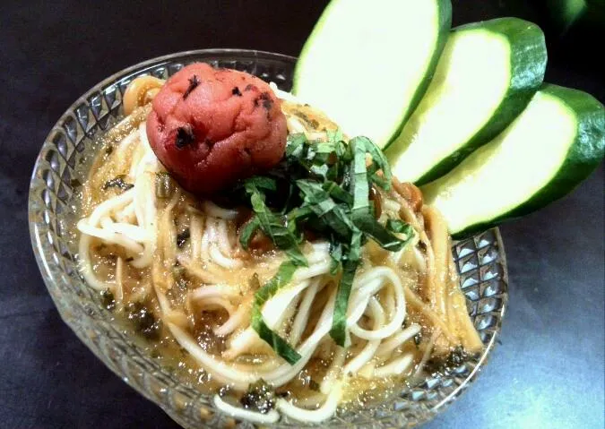 我が家流、梅しそ素麺。|Hisayoさん