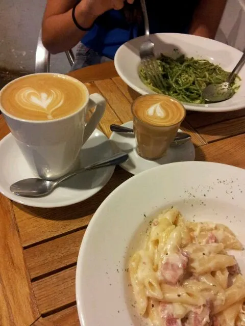 salmon cream penne with coffee|karenyuenさん