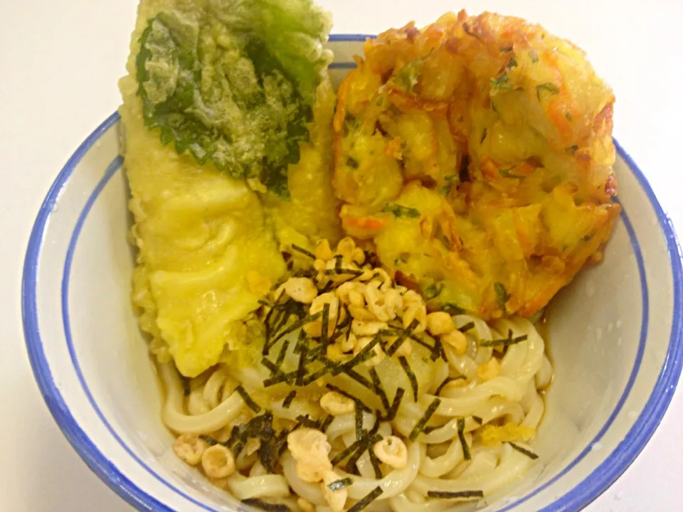 ぶっかけおろしうどん 鯵、かき揚げ天ぷらのせ‼|sakumaさん