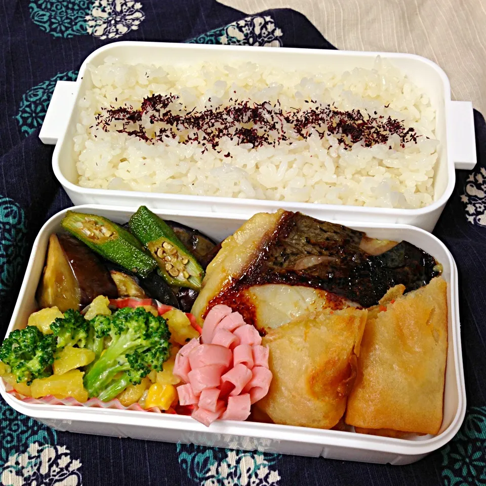 Snapdishの料理写真:2013.8.6☆旦那さん弁当|chisatoさん