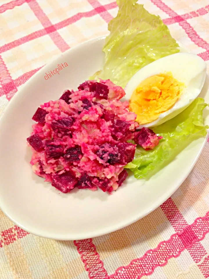 Russian salad beets and potatoes|chitopilitaさん