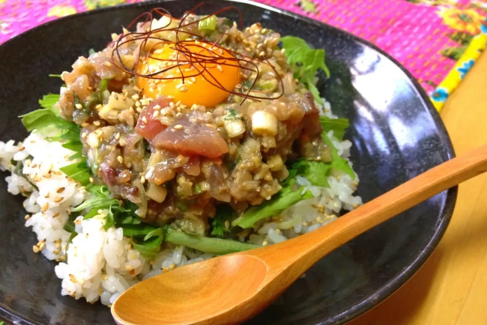 鯵のなめろう丼☆|ありなさん