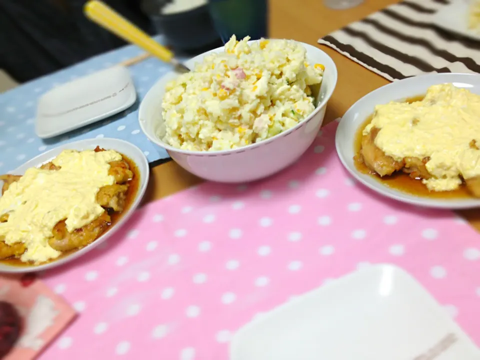 チキン南蛮とポテトサラダ|りぐさん