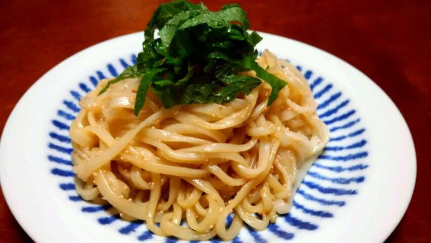 〆のもうひと箸　稲庭うどん　明太バター醤油|ｋｚｓｙｋさん