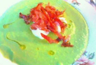 pea-soup#speck#robiola cheese|ceccaさん