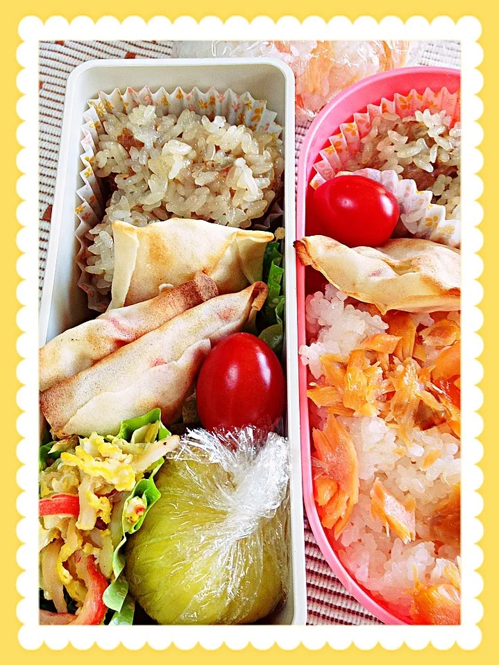 今日の娘と私のお弁当🌸|えみちさん