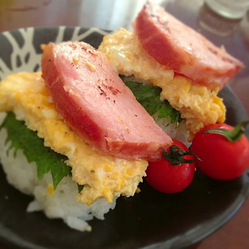 ゆーちんサンのスパムムスビ🍙｡ﾟ(｡ﾉω＼｡)ﾟ｡ロースハムで♥|ららさん