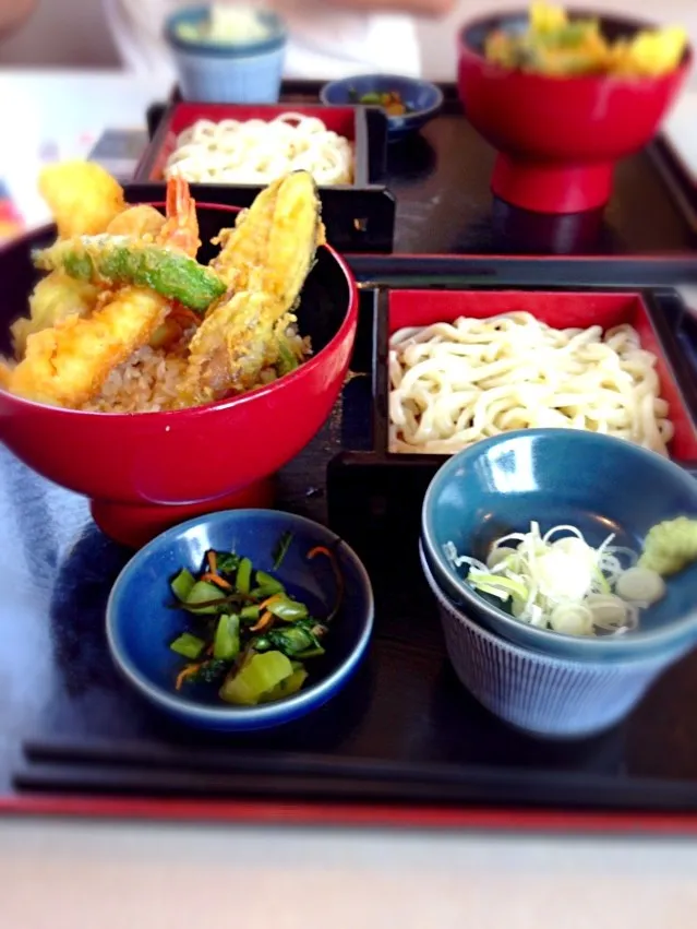 天丼とせいろうどん|ひとみさん