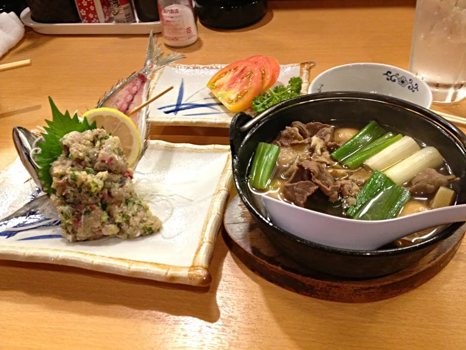 晩酌  芋煮  なめろう|ぽんたさん