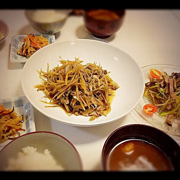 豚肉とゴボウの煮物|ぴゅあのあ♡さん