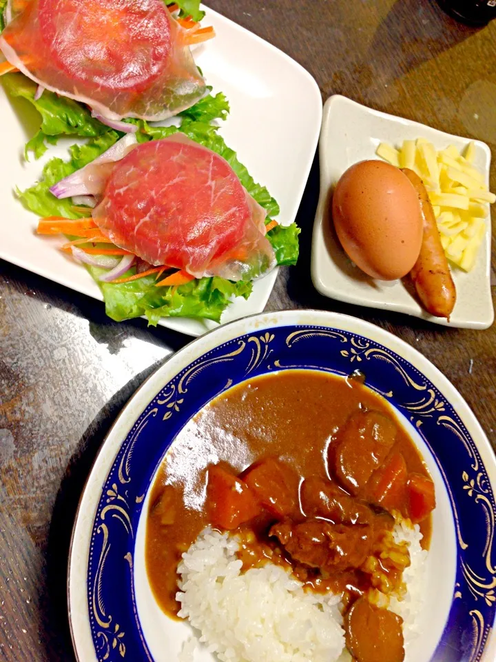 Snapdishの料理写真:カレーセット♡|まみさん