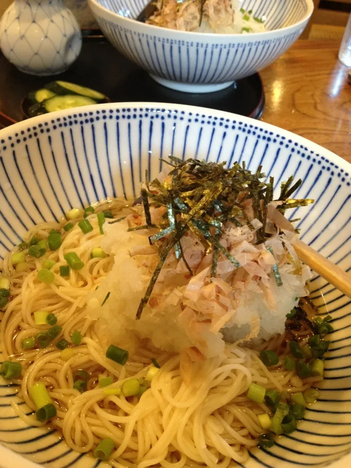 元祖白石うーめん処なかじま おろしうーめん|カウンター嬢さん